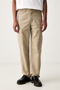 Levi's spodnie cargo męskie bawełniane XX CARGO STRAIGHT beżowe regular waist A7364
