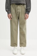 Gramicci cotton trousers Loose Tapered Ridge Pant green color G114.OGT