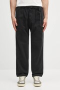 Gramicci spodnie bawełniane Loose Tapered Ridge Pant kolor czarny proste G114.OGT