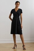 Lauren Ralph Lauren sukienka kolor czarny mini rozkloszowana