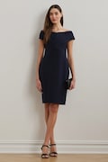 Haljina Lauren Ralph Lauren boja: tamno plava, mini, uska