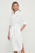 Polo Ralph Lauren vestito in cotone colore bianco