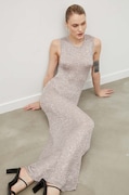 Herskind rochie culoarea roz, maxi, mulată