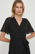Lauren Ralph rochie culoarea negru, midi, evazată 250909381
