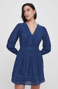 Pepe Jeans rochie culoarea bleumarin, mini, evazată