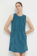 Helly Hansen rochie sport Viken culoarea turcoaz, mini, dreaptă, 62820