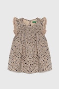 Дитяча сукня United Colors of Benetton колір бежевий mini розкльошена