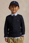 Dječji pamučni pulover Polo Ralph Lauren boja: tamno plava, 322702674060