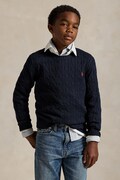 Dječji pamučni pulover Polo Ralph Lauren boja: crna, 323702674060