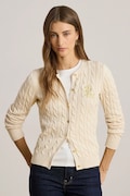 Lauren Ralph Lauren pulover de bumbac culoarea bej, 200932225