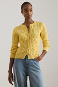 Lauren Ralph Lauren kardigan damski bawełniany żółty 200932225
