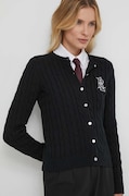 Pamučni pulover Lauren Ralph Lauren boja: crna, 200932225