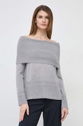 Max Mara Leisure sweter wełniany damski kolor szary lekki 2416361037600