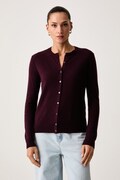 United Colors of Benetton kardigan damski wełniany bordowy 1002D5485