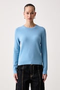 United Colors of Benetton sweter damski wełniany niebieski 1002D1K01