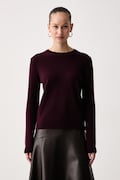United Colors of Benetton sweter damski wełniany bordowy 1002D1K01