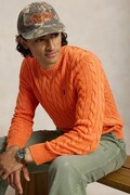 Polo Ralph Lauren sweter bawełniany męski pomarańczowy 710775885