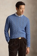 Polo Ralph Lauren sweter bawełniany męski niebieski 710775885