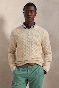 Polo Ralph Lauren sweter męski bawełniany beżowy 710775885