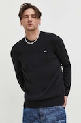 Βαμβακερό πουλόβερ Tommy Jeans χρώμα: μαύρο