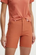 Viking szorty outdoorowe Sequoia kolor pomarańczowy gładkie medium waist
