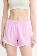 Under Armour σορτς αθλητικά γυναικεία Fly By μωβ ψηλή 1382438