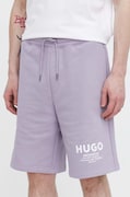 HUGO Blue szorty bawełniane kolor fioletowy 50510728