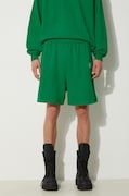 Awake NY pamut rövidnadrág Awake Sweatshort zöld, melange, SP24-PA006