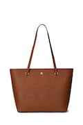 Lauren Ralph Lauren shopper torba ženska usnjena bež 431924351