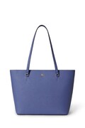 Lauren Ralph Lauren torebka shopper damska skórzana niebieska 431924351