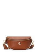 Kožená kabelka Lauren Ralph Lauren hnědá barva, 431934832