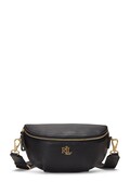 Kožená kabelka Lauren Ralph Lauren černá barva, 431934832