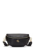 Kožená kabelka Lauren Ralph Lauren černá barva, 431934832