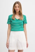 Tommy Hilfiger t-shirt da donna in cotone verde WW0WW40584