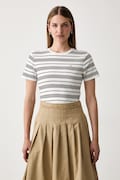 Tommy Hilfiger tričko dámské bavlněné béžové WW0WW40587