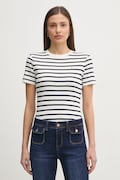 Tommy Hilfiger t-shirt in cotone donna colore bianco WW0WW40587