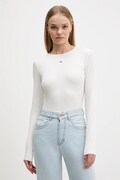 Tommy Jeans longsleeve 2-pack damski kolor biały DW0DW17716