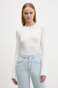 Tommy Jeans longsleeve  2-pack culoarea alb, DW0DW17716