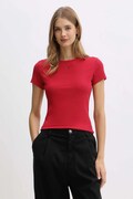 Tommy Jeans t-shirt donna colore beige DW0DW17383