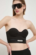 Patrizia Pepe top damski kolor czarny gładka 8C0676 A375