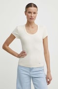 Футболка Tommy Hilfiger жіноча колір бежевий WW0WW41776