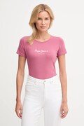 Pepe Jeans t-shirt NEW VIRGINIA SS N damski kolor różowy PL505202