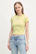 Hugo Blue tricou femei, culoarea galben, 50510749