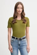 United Colors of Benetton t-shirt bawełniany damski kolor zielony 3GA2E16A0