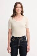 United Colors of Benetton t-shirt bawełniany damski kolor beżowy 3GA2D1066