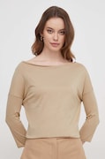 Sisley longsleeve femei, culoarea bej