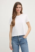 Sisley tricou din bumbac femei, culoarea bej