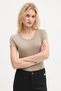 Бавовняна футболка G-Star Raw колір бежевий D24533-4107