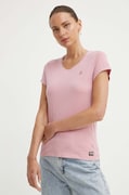 G-Star t-shirt bawełniany damski kolor różowy