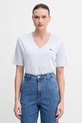 Lacoste T-shirt basic damski bawełniany niebieski TF7300